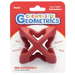 PET DREAM HOUSE Zabawka gumowa Geo-Astro Rolly - czerwona