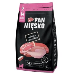 PAN MIĘSKO Cielęcina z przepiórką dla szczeniąt - rozmiar chrupek: L (duży) 9kg