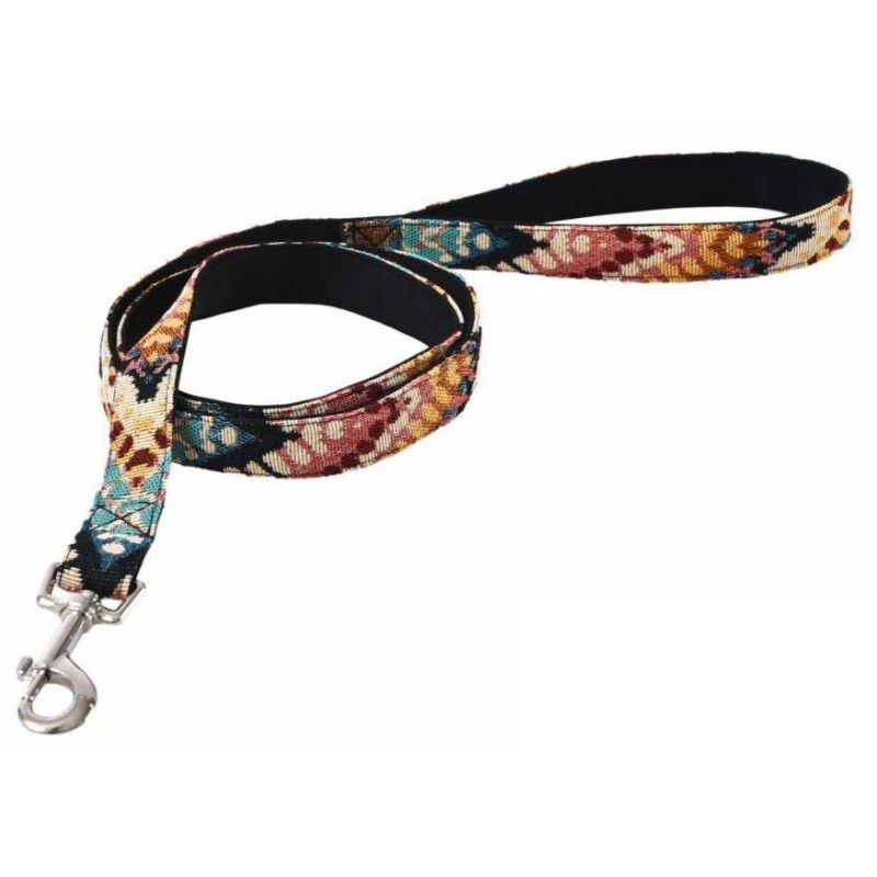 BARRY KING Smycz dla psa z wytrzymałej tkaniny - wzór boho 2,5cm x 120cm