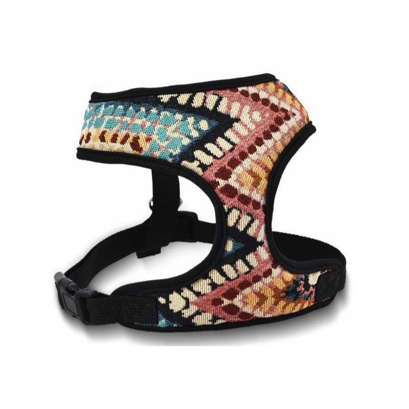 BARRY KING Szelki dla psa z wytrzymałej tkaniny - wzór boho 28 cm