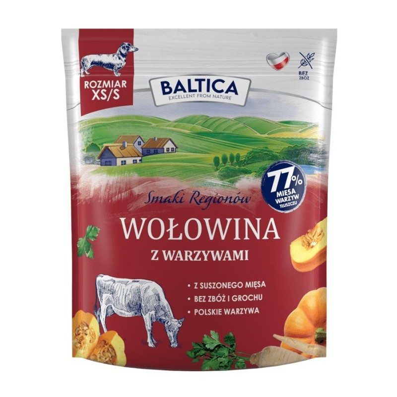 BALTICA Smaki Regionów Wołowina z warzywami XS/S 1 kg