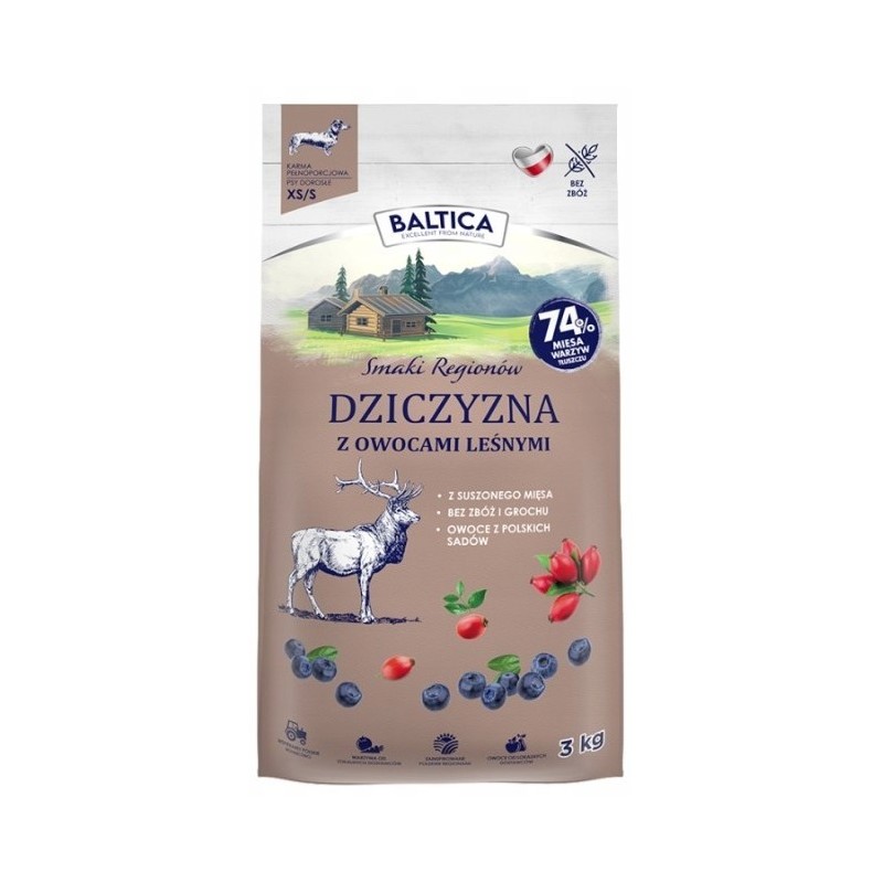 BALTICA SMAKI REGIONÓW Dziczyzna z owocami leśnymi M/L 12 kg
