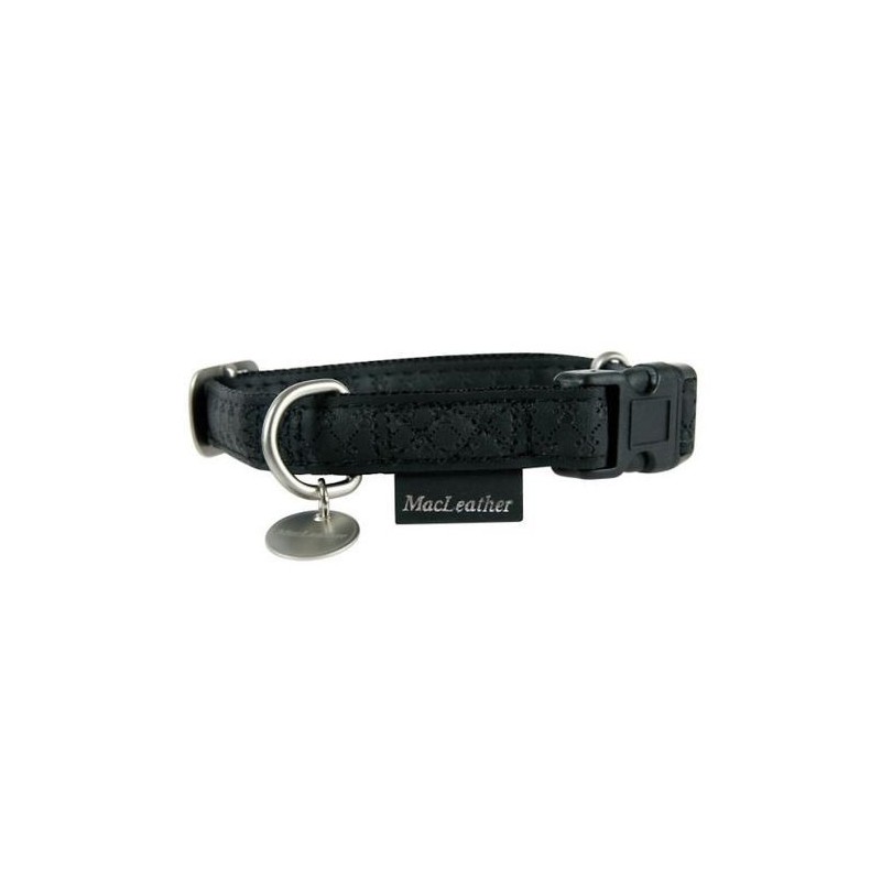 ZOLUX Obroża Mac Leather Czarna 10mm (dla miniaturek)