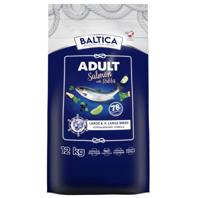 BALTICA EXCELLENT Adult Salmon with Rabbit L/XL 12kg