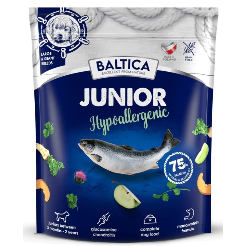 BALTICA EXCELLENT Junior Salmon Hypoalergiczna L/XL 1 kg