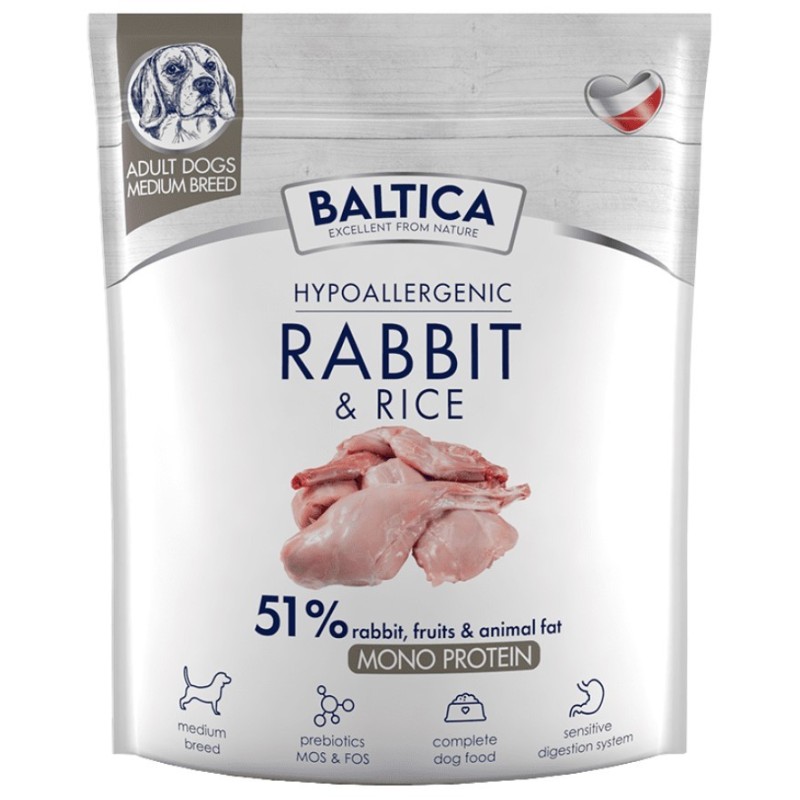 BALTICA NUTRACEUTIC Hypoallergenic Rabbit and Rice M 12 kg