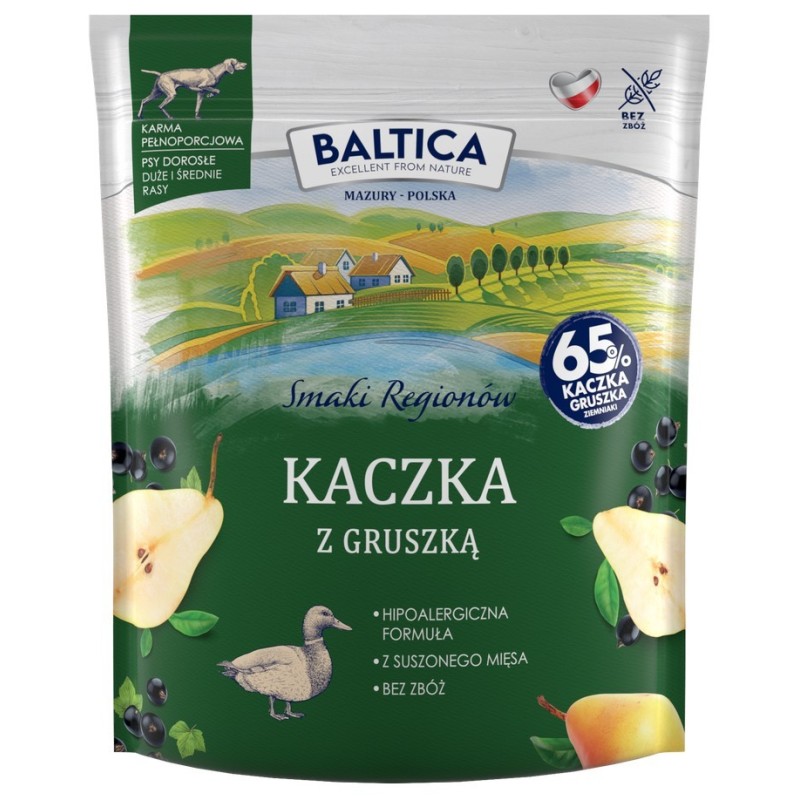 BALTICA SMAKI REGIONÓW Kaczka z gruszką M/L 9 kg