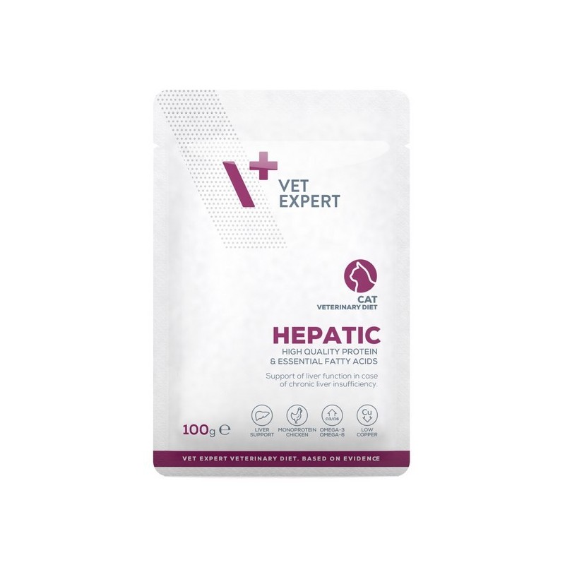 VETEXPERT 4T Vet. Diet Cat Hepatic 100g (SASZETKA)