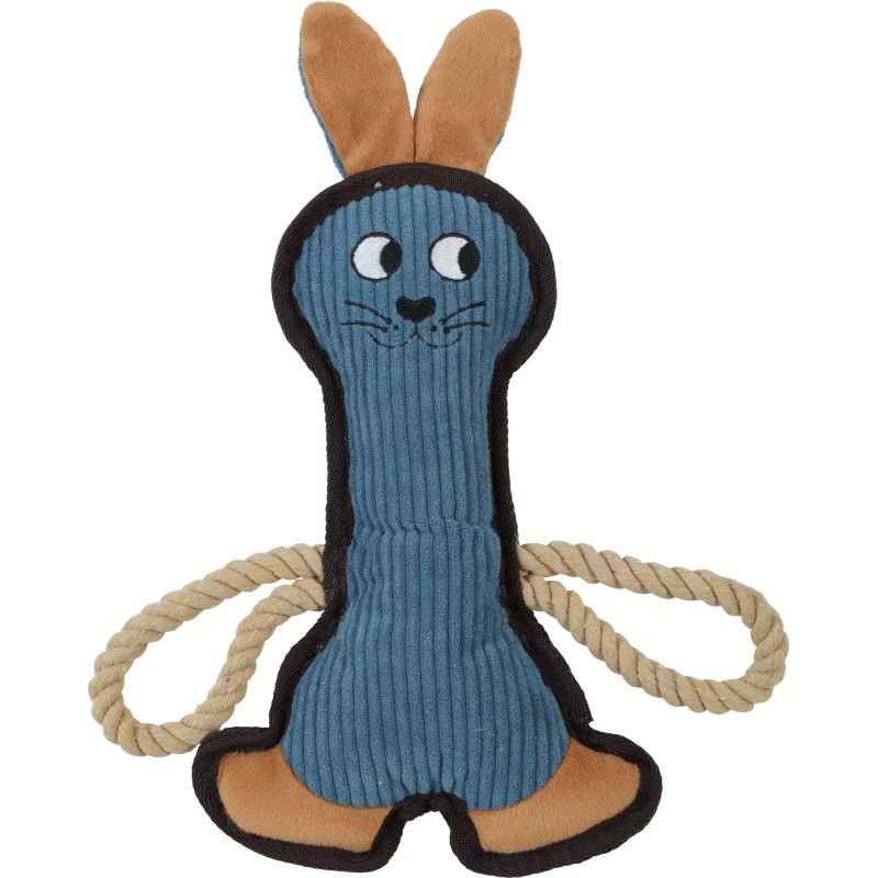 ZOLUX Zabawka dla psa wytrzymała Królik BUDDY 33 cm - niebieski