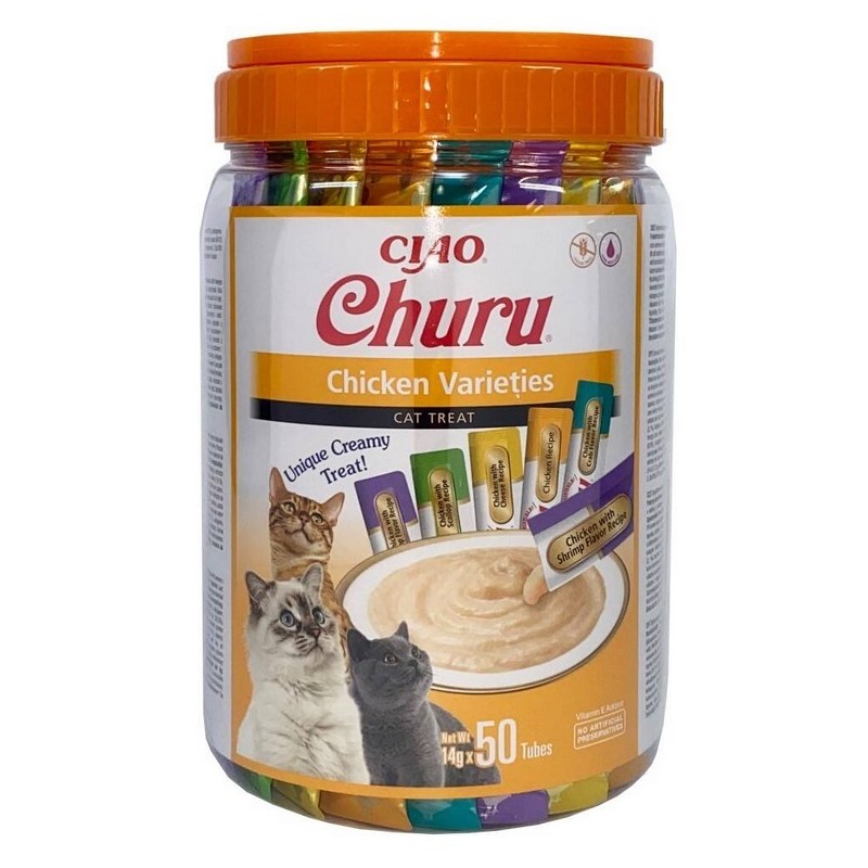 INABA CAT CHURU Varieties Chicken 50x 14g