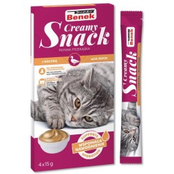 SUPER BENEK Creamy Snack - płynna przekąska dla kotów z kaczką 4x 15g