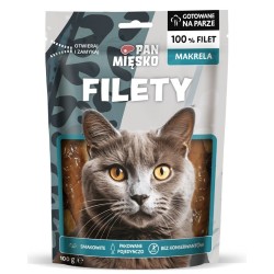 PAN MIĘSKO Przysmak dla kota Filety Makrela 100g