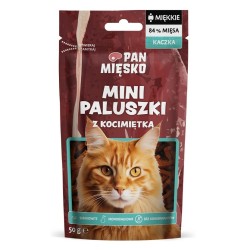 PAN MIĘSKO Przysmak dla kota Mini paluszki Kaczka z kocimiętką 50g