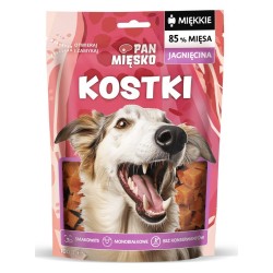 PAN MIĘSKO Przysmak dla psa Kostki Jagnięcina 100g