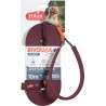 ZOLUX Smycz płaska dla psa silikonowa BIVOUAK - czerwona 15m