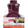 ZOLUX Bidon 2w1 dla psa BIVOUAK 2x350 ml - czerwony