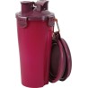 ZOLUX Bidon 2w1 dla psa BIVOUAK 2x350 ml - czerwony