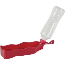 ZOLUX Składany bidon dla psa BIVOUAK 450 ml - czerwony