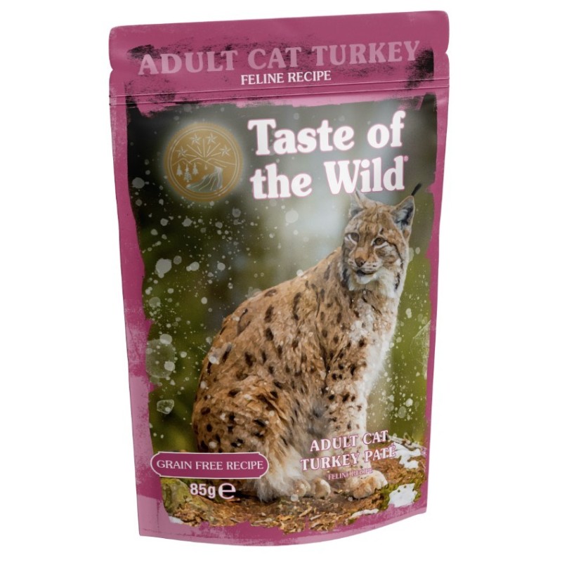 TASTE OF THE WILD Adult CAT Turkey Pate 85g (saszetka)