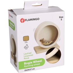 FLAMINGO Kołowrotek dla chomika drew. 15cm