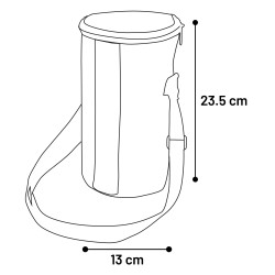 OBEN Pojemnik na karmę 13x23,5cm 2,6L - niebieski