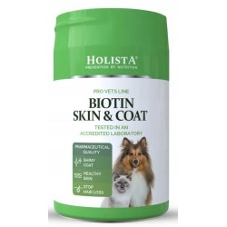 HOLISTA Biotin Skin and Coat na zdrową sierść i skóre dla psa i kota 200g (proszek)