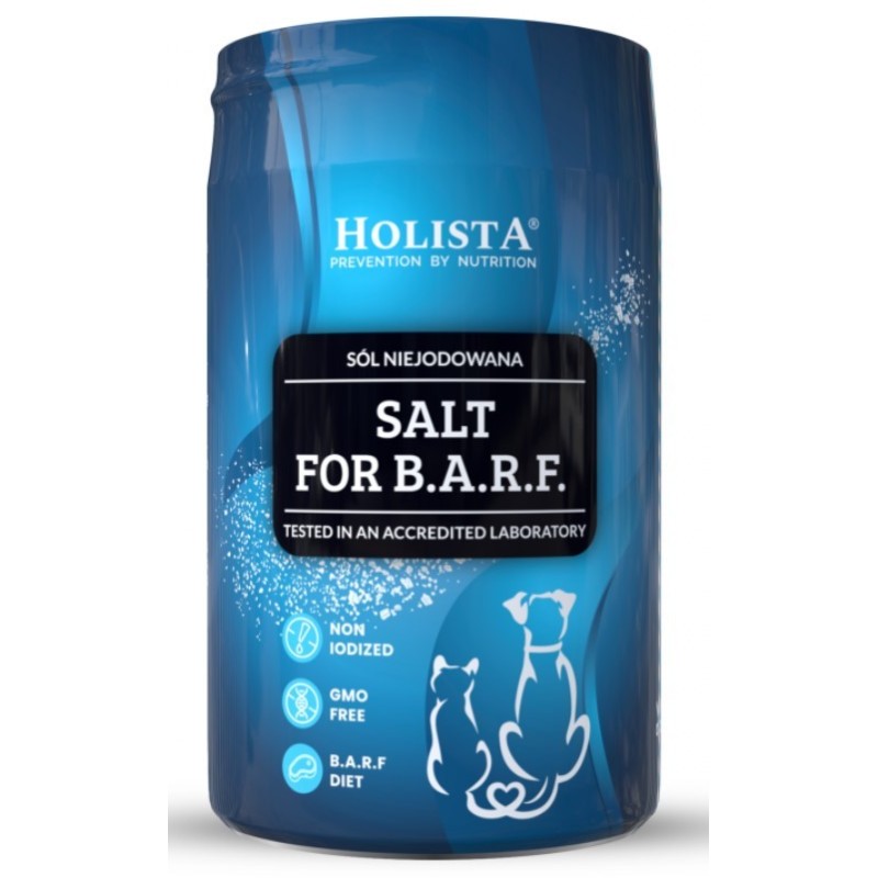 HOLISTA Salt for BARF - sól do diety BARF dla psów i kotów 400g