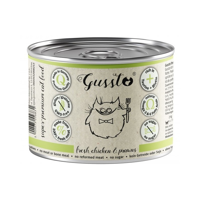 GUSSTO Cat - Fresh Chicken and Prawns 400g