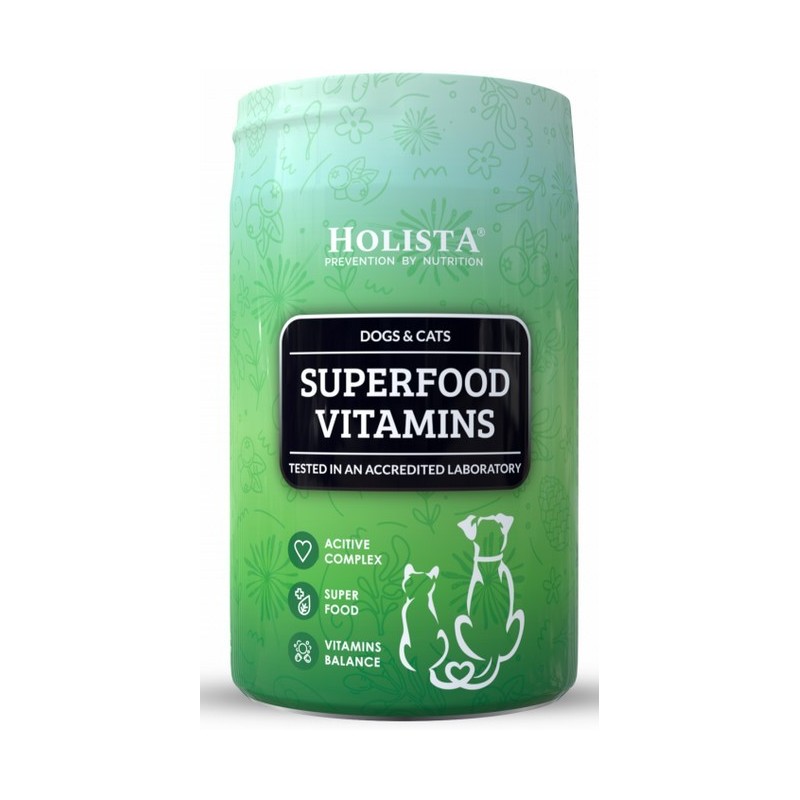 HOLISTA Superfood Vitamins - witaminy i minerały dla psa i kota (proszek) 200g