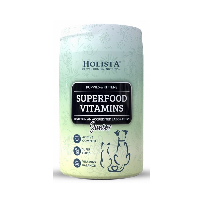 HOLISTA Superfood Vitamins Junior - witaminy i minerały dla juniora (proszek) 600g