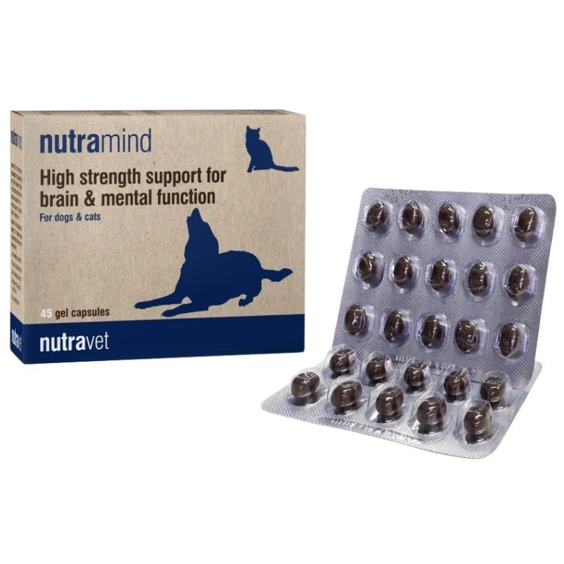 NUTRAVET Nutramind dla psów i kotów 45 kaps.