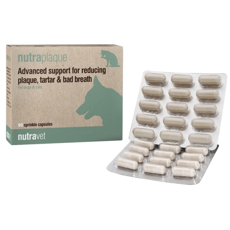 NUTRAVET Nutraplaque dla psów i kotów 60 kaps.