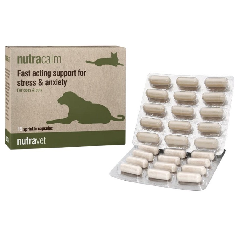 NUTRAVET Nutracalm dla psów i kotów 15 kaps.