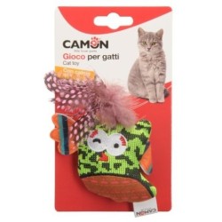 CAMON Cat Toy Ptaszek z Dzwonkiem i Kocimiętką 10cm