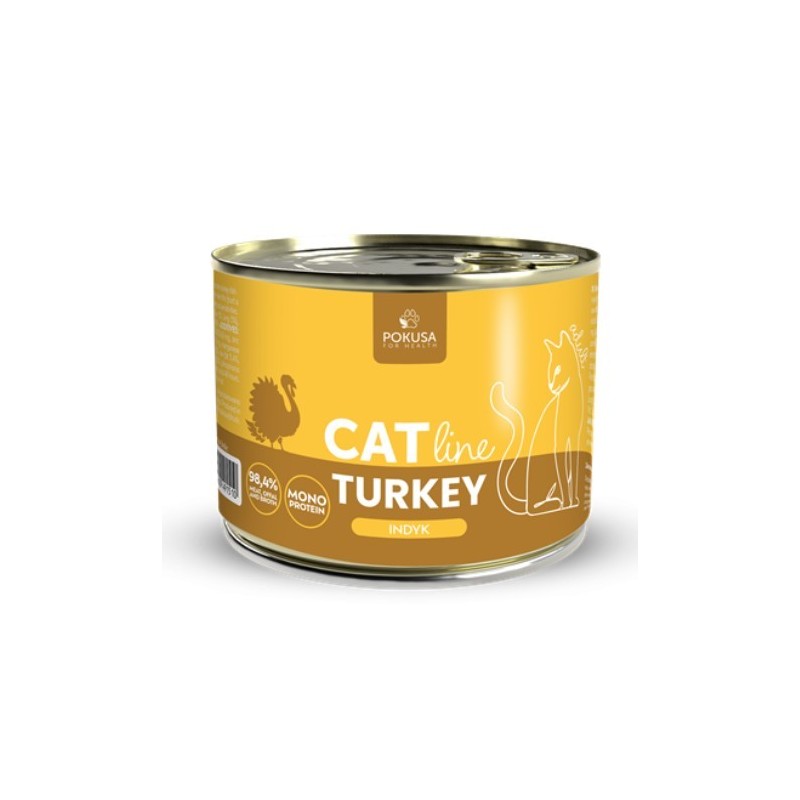 POKUSA CatLine karma mokra dla kotów dorosłych - indyk 400g