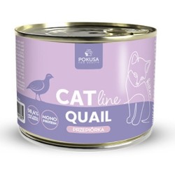 POKUSA CatLine karma mokra dla kociąt - przepiórka 200g