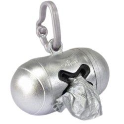 CAMON Pojemnik na worki - metaliczny srebrny