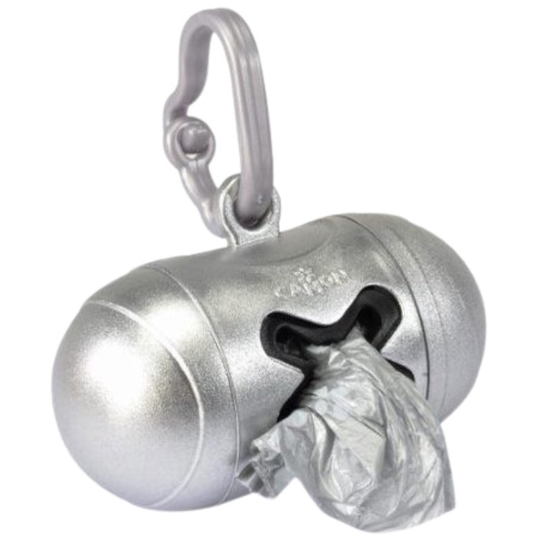 CAMON Pojemnik na worki - metaliczny srebrny