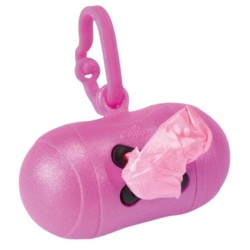 CAMON Pojemnik na worki - metaliczny różowy