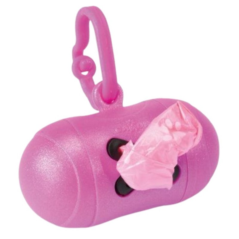 CAMON Pojemnik na worki - metaliczny różowy