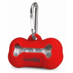 CAMON Pojemnik na Worki Silikonowy - Czerwony