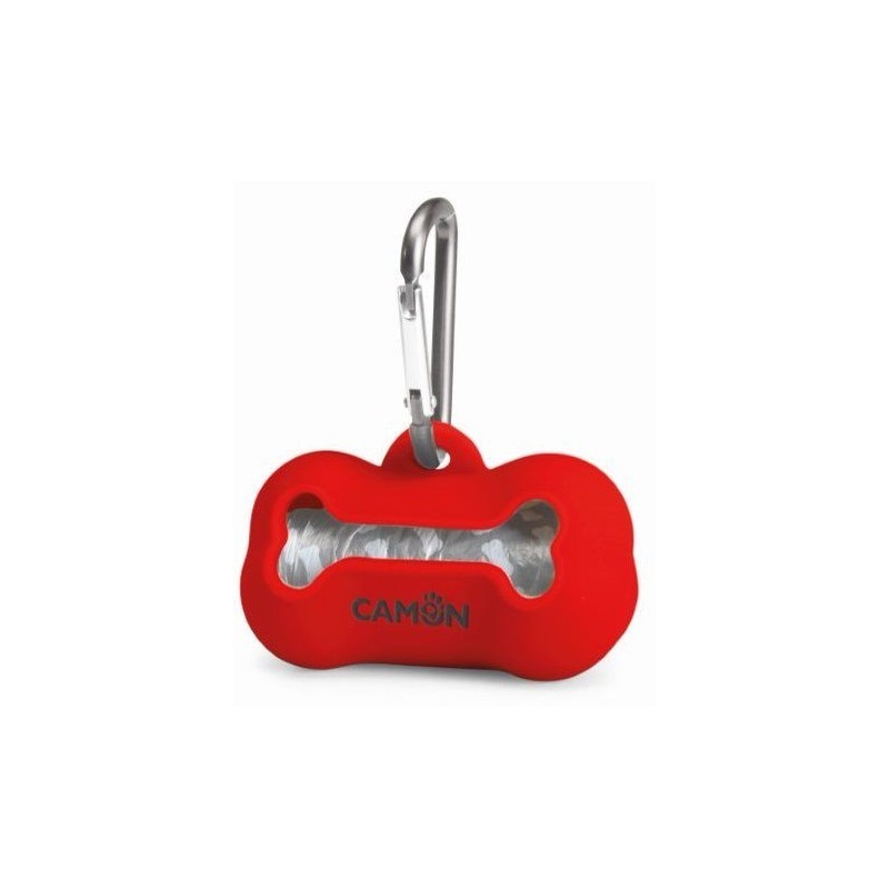 CAMON Pojemnik na Worki Silikonowy - Czerwony