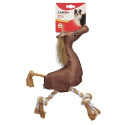 CAMON Dog Toy Koń / Kaczka z Piszczałką i Liną
