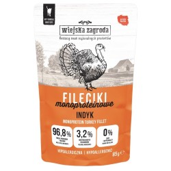 WIEJSKA ZAGRODA KOT Fileciki Monoproteinowe Indyk 85g (saszetka)