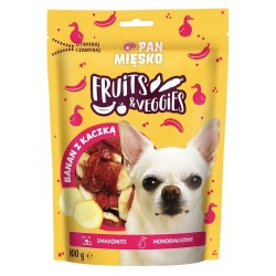 PAN MIĘSKO PIES Przysmak Fruits and Veggies Banan z kaczką 100g