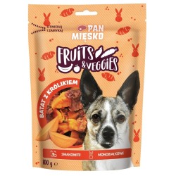 PAN MIĘSKO PIES Przysmak Fruits and Veggies Batat z królikiem 100g