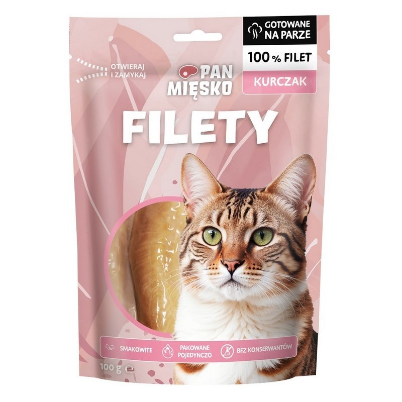 PAN MIĘSKO KOT Przysmak Filety Kurczak 100g