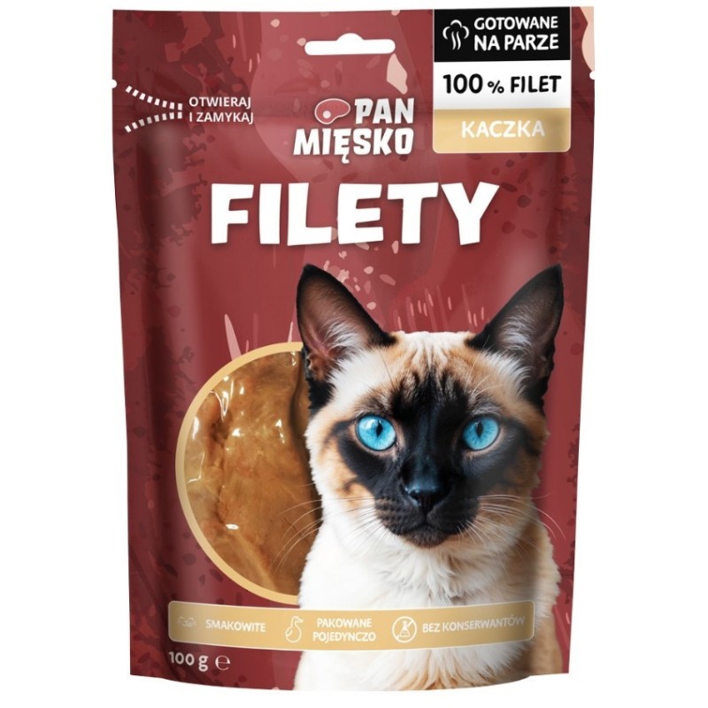 PAN MIĘSKO KOT Przysmak Filety Kaczka 100g