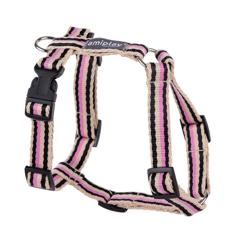 AMIPLAY Szelki Guard Popular - czarno-różowy M