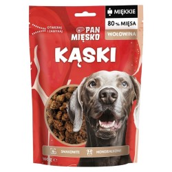 PAN MIĘSKO Przysmak dla psa Kąski Wołowina 100g